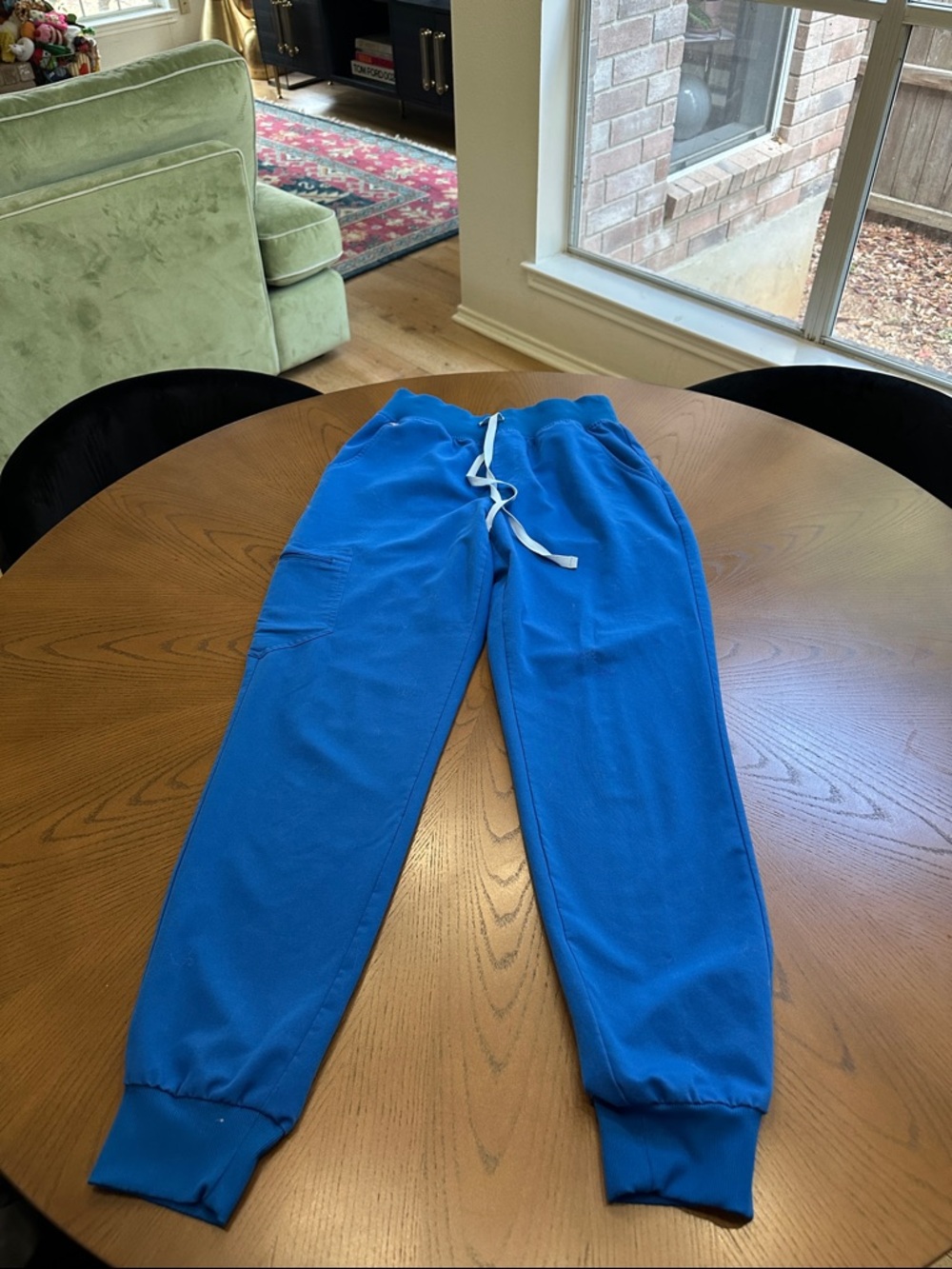 Figs Royal Blue Drawstring Joggers